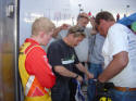 Darren Robertson pit crew