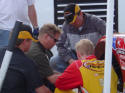 Jerry helping Darren’s pit crew